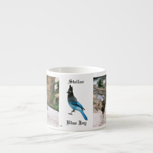 Stellar Blue Jay espresso Tasse (Vorderseite)