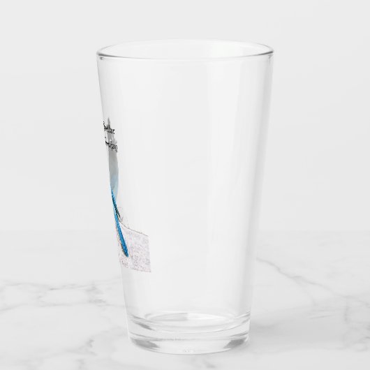 Stellar Blue Jay glass Glas (Links)