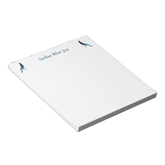 Stellar Blue Jay notepad Notizblock (angewinkelt)