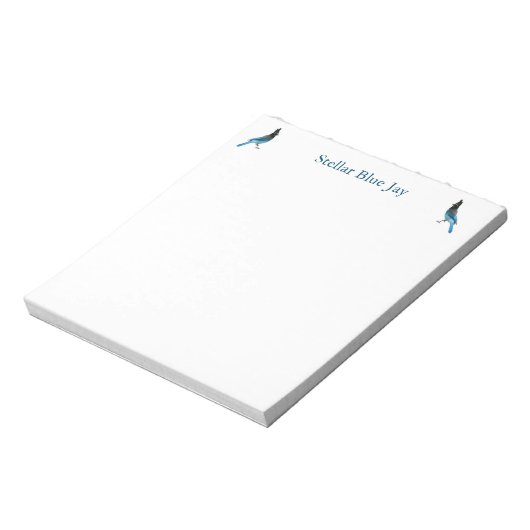 Stellar Blue Jay notepad Notizblock (Rotiert)