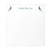 Stellar Blue Jay notepad Notizblock (Vorderseite)