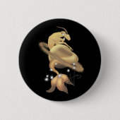 Stellar Capricorn Saturn Zodiac Button (Vorderseite)
