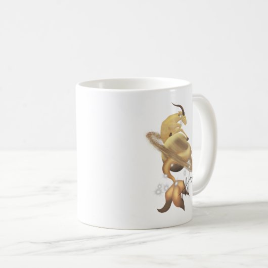Stellar Capricorn Saturn Zodiac Kaffeetasse (VorderseiteRechts)