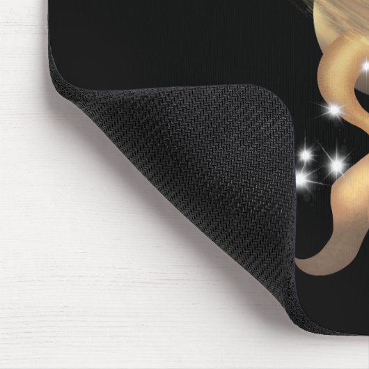 Stellar Capricorn Saturn Zodiac Mousepad (Ecke)