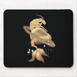 Stellar Capricorn Saturn Zodiac Mousepad