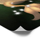 Stellar Capricorn Saturn Zodiac Poster (Ecke)