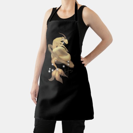 Stellar Capricorn Saturn Zodiac Schürze (InSitu)