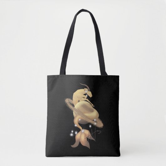 Stellar Capricorn Saturn Zodiac Tasche (Vorderseite)