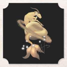 Stellar Capricorn Saturn Zodiac Untersetzer