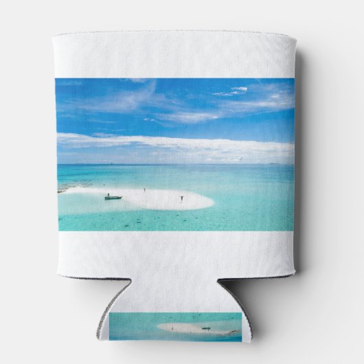 Stellar Clear Island Grace Bay Turks Caicos Beach Dosenkühler (Rückseite)