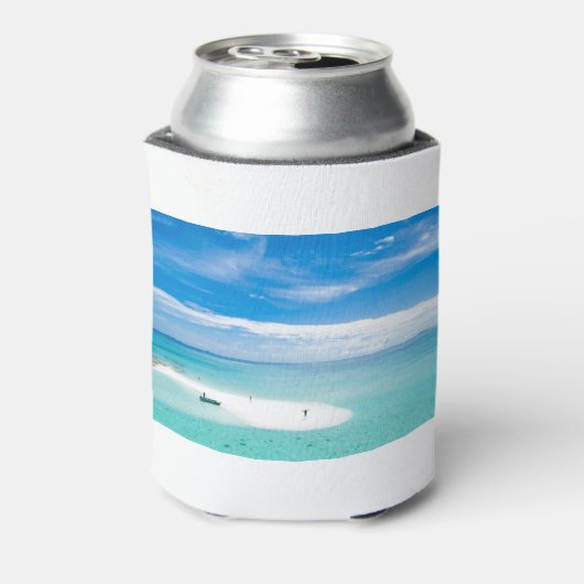 Stellar Clear Island Grace Bay Turks Caicos Beach Dosenkühler (Kanne Rückseite)