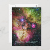 Stellar Cluster - NGC 2467, Constellation Puppis Postkarte (Vorne/Hinten)