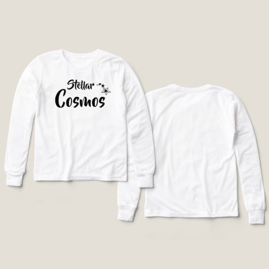 Stellar Cosmos Girls' T-Shirt (Design Vorderseite & Rückseite)