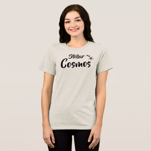 Stellar Cosmos T-Shirt Tri-Blend Shirt (Vorderseite voll)