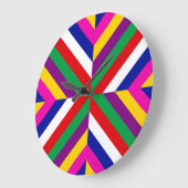 Stellar Cross-Section - Green/Red - Dynamic Große Wanduhr (Winkel)