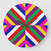 Stellar Cross-Section - Green/Red - Dynamic Große Wanduhr (Vorderseite)