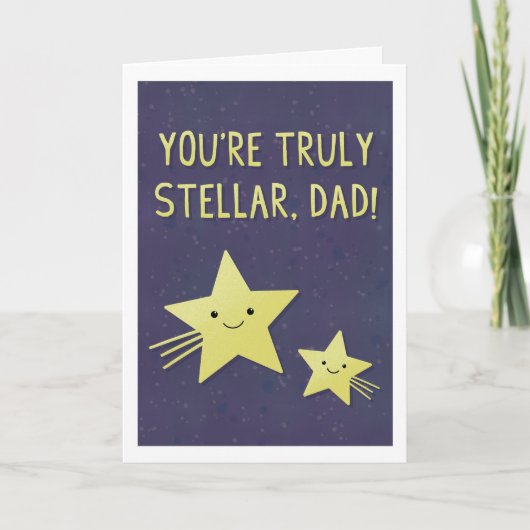 Stellar Dad Greeting Card Karte (Vorderseite)
