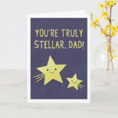 Stellar Dad Greeting Card Karte (Gelbe Blume)