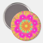 Stellar Daisy von der Blume Power Magnet (Vorderseite/Rückseite)