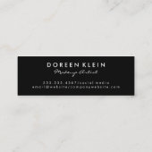 Stellar Feather | Makeup-Kit Mini Visitenkarte (Rückseite)