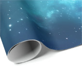 Stellar Illumination: Nebel mit glühenden Sternen Geschenkpapier (Rolleneckpunkt)