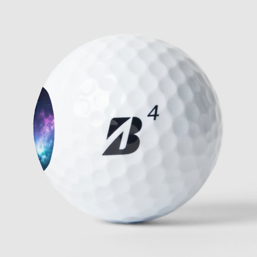 Stellar Illumination: Nebel mit glühenden Sternen Golfball (Logo)