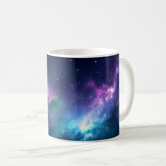 Stellar Illumination: Nebel mit glühenden Sternen Kaffeetasse (VorderseiteRechts)