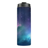 Stellar Illumination: Nebel mit glühenden Sternen Thermosbecher (Vorderseite)