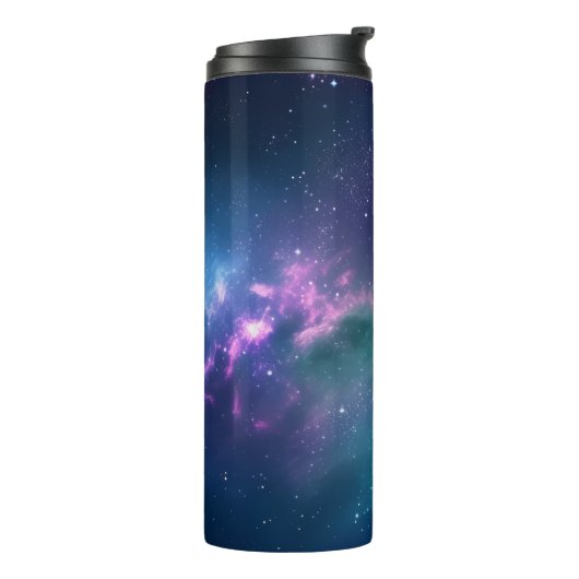 Stellar Illumination: Nebel mit glühenden Sternen Thermosbecher (Nach links gedreht)