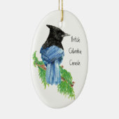 Stellar Jay B.C. British Columbian, Kanada Keramik Ornament (Rechts)