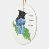 Stellar Jay B.C. British Columbian, Kanada Keramik Ornament (Links)