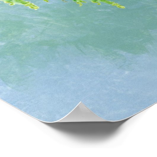 Stellar Jay Bird Nature Poster (Ecke)