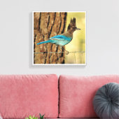 Stellar Jay Leinwanddruck (Insitu (Wohnzimmer))