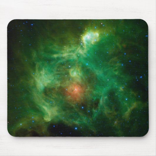 Stellar Kinderzimmer in grüner Mousepad (Vorne)