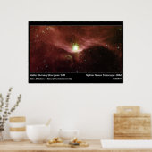 Stellar Kinderzimmer Sharpless 140 - Spitzer Teles Poster (Küche)