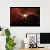 Stellar Kinderzimmer Sharpless 140 - Spitzer Teles Poster (Heimbüro)