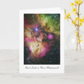 Stellar Kinderzimmer - Viel Glück in Ihrem Ruhesta Karte (Gelbe Blume)