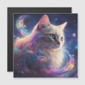 Stellar Kitty - kosmische Katzenkunst Magnetkarte (Vorne/Hinten)
