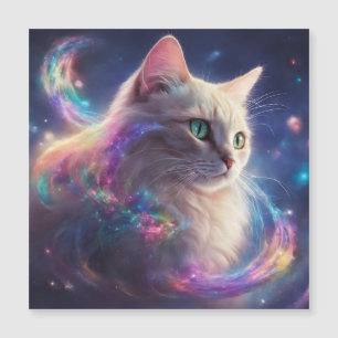 Stellar Kitty - kosmische Katzenkunst Magnetkarte