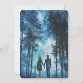 Stellar Liebe Couple Wedding Einladung (Rückseite)