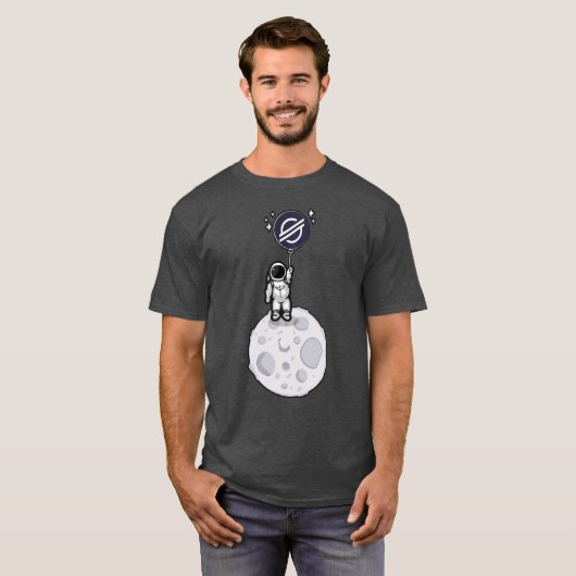 STELLAR LUMENS Crypto XLM Token Decentralized Bloc T-Shirt (Vorne ganz)