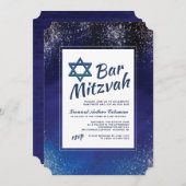 Stellar Night Bar Mitzvah Einladung (Vorne/Hinten)