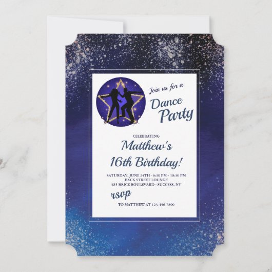 Stellar Night Einladung (Vorderseite)