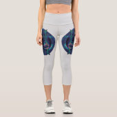 Stellar Night Mandala Capri Leggings (Vorderseite)