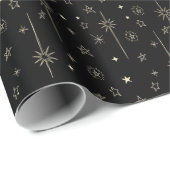 Stellar Night Star Celestial Geschenkpapier (Rolleneckpunkt)