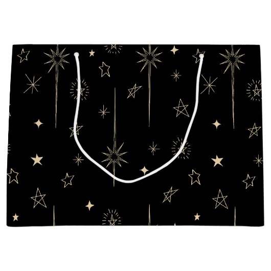 Stellar Night Star Celestial Große Geschenktüte (Vorderseite)