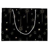 Stellar Night Star Celestial Große Geschenktüte (Rückseite)