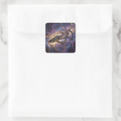 Stellar Path – Journey Through the Universe´14 Quadratischer Aufkleber (Tasche)