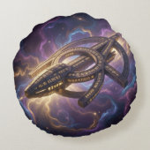 Stellar Path – Journey Through the Universe´14 Rundes Kissen (Rückseite)