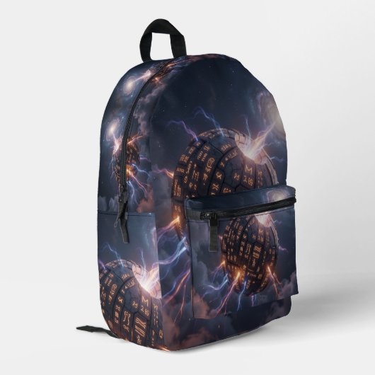 Stellar Path – Journey Through the Universe´4 Bedruckter Rucksack (Rückseitige Ecke links)